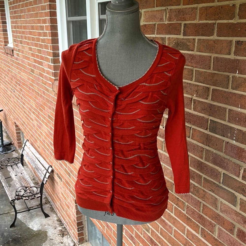 Anthropologie scalloped cardigan